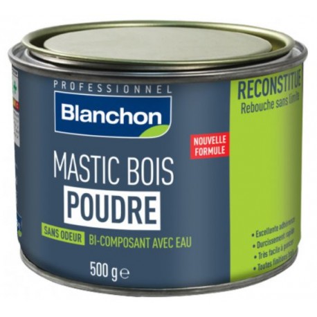 MASTIC BOIS POUDRE BLANCHON BLANC 500GR