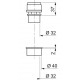 ANTI-VIDE DROIT POUR TUBE 32 ET 40MM A COLLER