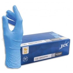 GANTS NITRILE ALIMENTAIRE TAILLE 8 NON POUDRE 100PIECES