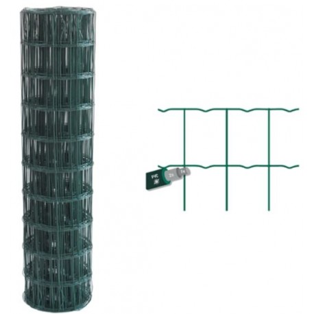 GRILLAGE SOUDE VERT HAUTEUR MAILLE 100X50MM FIL 2,2MM EN 25M