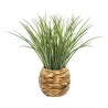 PLANTE ARTIFICIELLE HERBE POT TRESSE 18CM HAUTEUR 46CM