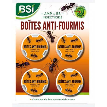 BOITE APPAT ANTI-FOURMIS 10 GR FORMAT 4PIECES