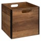 BOITE DE RANGEMENT BOIS INDUSTRIE 31X31CM