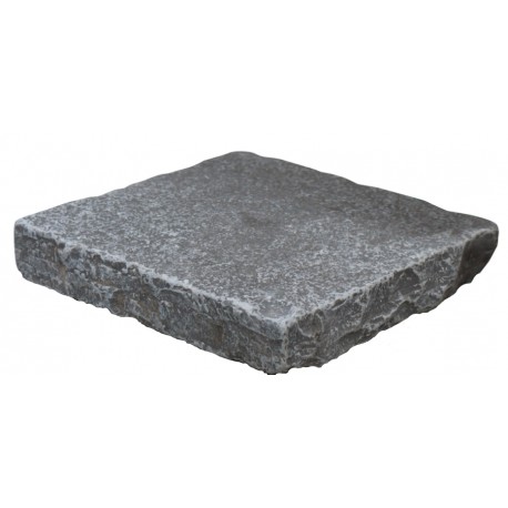 PAVE DE TANDUR BLUE 14X14X4CM BORD ANTIQUE SURFACE VIEILLIE