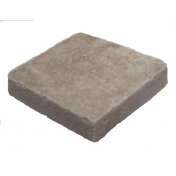 PAVE DE TRAVERTIN VIEILLIE 15,25X15,25X3 CM BORD ANTIQUE
