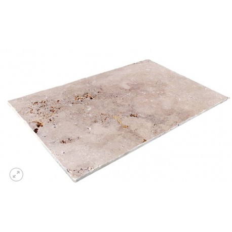 PIERRE TRAVERTIN 40,6X61CM VIEILLIE 12MM CHOIX 1 COULEUR RUSTIC MIX