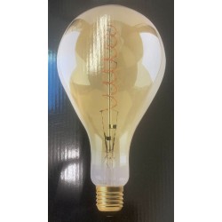 AMPOULE FILAMENT LED GLOBE D162 AMBRE BLANC CHAUD 2000K 600 LUMENS 10W