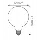 AMPOULE FILAMENT LED GLOBE G125 CUIVRE BLANC CHAUD 1600K 35 LUMENS 4W