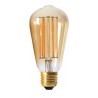 AMPOULE FILAMENT LED EDISON AMBRE BLANC CHAUD 2100K 480 LUMENS 6W