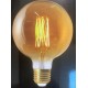 AMPOULE FILAMENT LED GLOBE AMBRE BLANC CHAUD 2100K 840 LUMENS 10W