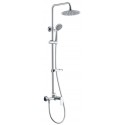 COLONNE DE DOUCHE MECANIQUE INOX AVEC DOUCHE 3 JETS