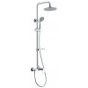 COLONNE DE DOUCHE MECANIQUE INOX AVEC DOUCHE 3 JETS