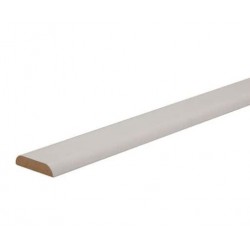 COUVRE JOINT MDF PREPEINT BORD ARRONDI BLANC DE 2,44M EN