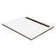 RECEVEUR PAROS EN POLYBETON 90X90X3.5MM BLANC