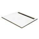 RECEVEUR PAROS EN POLYBETON 90X90X3.5MM BLANC