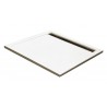 RECEVEUR PAROS EN POLYBETON 90X90X3.5MM BLANC