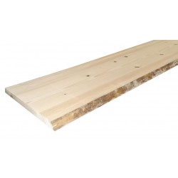 PLATEAU DE TABLE SAPIN BORD NATUREL 40MM 2,5X0,5M