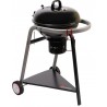 BARBECUE CHARBON EL PASO 46CM EN ACIER EMAILLE COUVERCLE THERMOMETRE