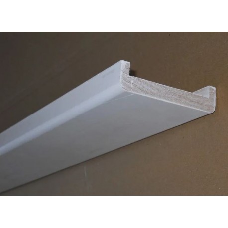 NEZ CLOISON BOIS PEINT BLANC 23X88MM DE 2,5M