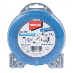 FIL DE DEBROUSSAILLEUSE 1,65MM EN 15M CARRE SILENCIEUX E-01731