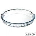 PLAT A TARTE EN VERRE 32CM