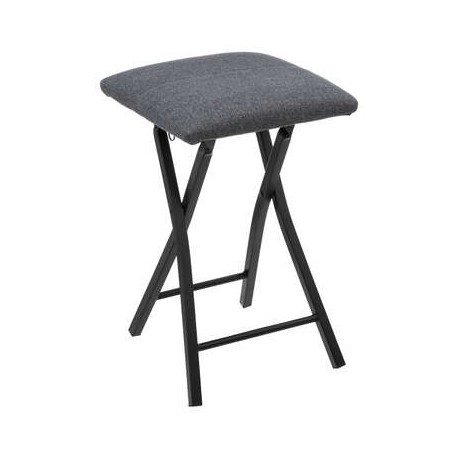 TABOURET METAL PLIANT CONFORT GRIS