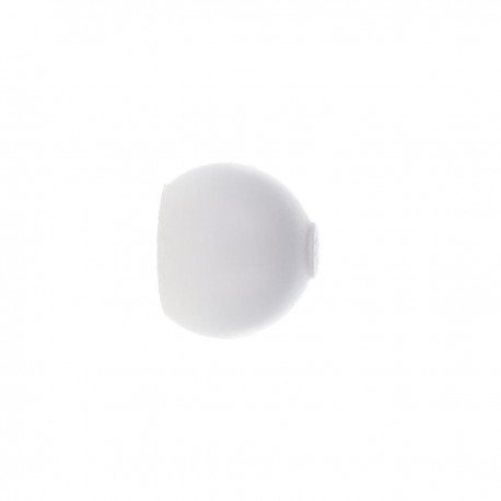 EMBOUT BOULE 28MM BLANC 2PIECES