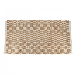 TAPIS DE SALLE DE BAIN VICENTE 45X90CM JUTE/COTON COULEUR NATUREL/BEIGE