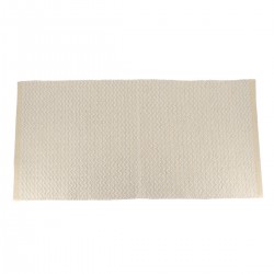 TAPIS DE SALLE DE BAIN NAIROBI 45X90CM EN COTON COULEUR NATUREL/BEIGE