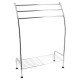 PORTE SERVIETTES 1 ETAGERE ET 3 BARRES CHROME