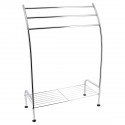 PORTE SERVIETTES 1 ETAGERE ET 3 BARRES CHROME