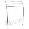 PORTE SERVIETTES 1 ETAGERE ET 3 BARRES CHROME