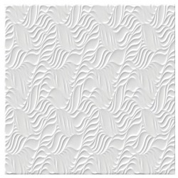 DECOR FAIENCE PURE 30X60X0,8CM PATE BLANCHE LEAVES WHITE