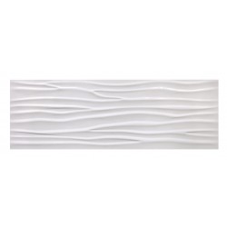 DECOR FAIENCE GLACIAR 30X90X0,9CM RECTIFIEE WAVE