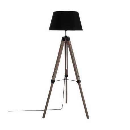 LAMPADAIRE TREPIED PIN RUNO NOIR HAUTEUR 145CM