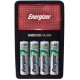 CHARGEUR A PILE + 4 PILES AA 2000MAH PRECHARGEES