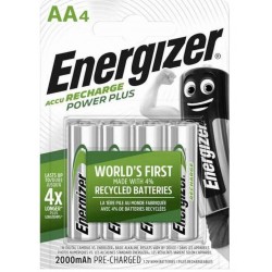 PILE RECHARGEABLE AA 2000MAH 1.2V POWER PLUS 4 PIECES