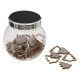 ACCESSOIRE BOCAL FORME BOIS EN SAPIN PAILLETTES 12PIECES