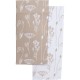 SET 2 TORCHONS CAPUCINE 50X70CM COTON -