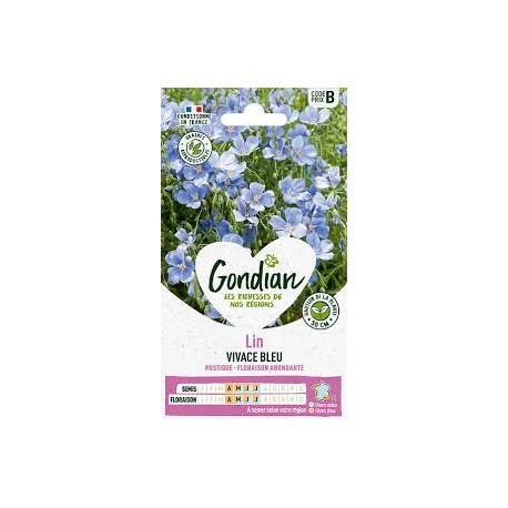 LIN VIVACE BLEU GONDIAN