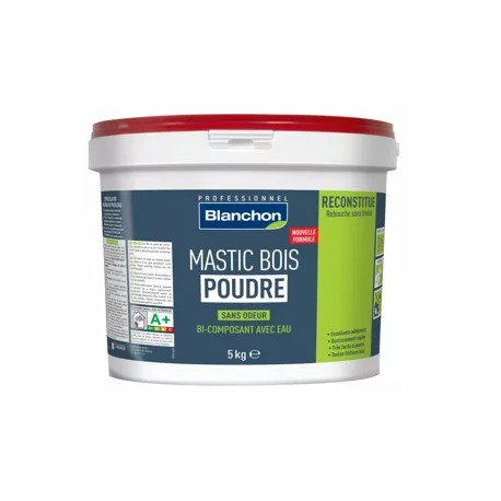 MASTIC BOIS POUDRE BLANCHON BLANC 5KG