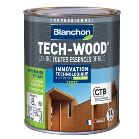 LASURE TECH-WOOD BLANCHON 1LITRE