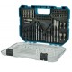 COFFRET D'ACCESSOIRES D'OUTILLAGES A MAIN 76PIECES MAKITA E-15126