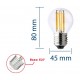 AMPOULE A LED FILAMENT SPHERE P45 230V 6W 806LUMENS E27