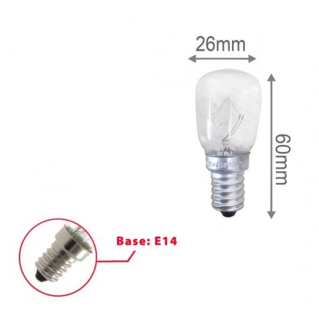 AMPOULE A INCADESCENCE ST26 230V 15W 100LUMENS 3000KELVIN SPECIAL FOUR E14