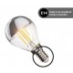 AMPOULE FILAMENT LED DECO SPHERIQUE P45 SILVER TOP 350LUMENS 2600KELVIN 3,8W E14