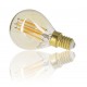 AMPOULE FILAMENT LED DECO SPHERIQUE P45 AMBRE 350 LUMENS 1800KELVIN 3,8W E14