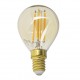 AMPOULE FILAMENT LED DECO SPHERIQUE P45 AMBRE 350 LUMENS 1800KELVIN 3,8W E14