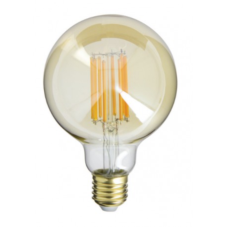 AMPOULE FILAMENT LED DECO VINTAGE G95 1521LUMENS 1800KELVIN 15W AMBRE E27