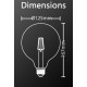 AMPOULE FILAMENT LED DECO VINTAGE G125 636 LUMENS 1800KELVIN 7W AMBRE E27
